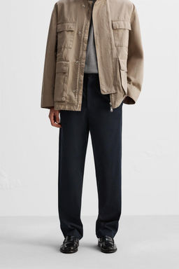 PLEATED CHINO TROUSERS - Zara фото 2