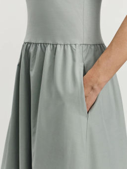 Платье миди из разнофактурных тканей / Zarina  фото 7