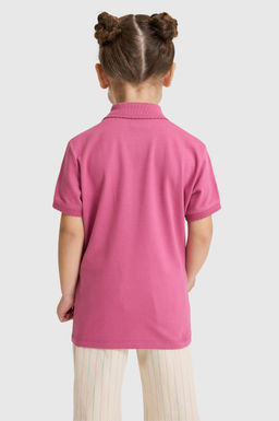 K_z _ocuk Polo Yaka Fu_ya Basic Ti__rt