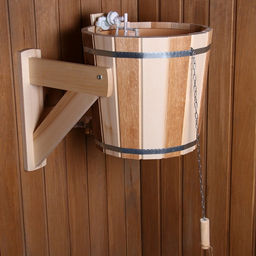 Обливное устройство для бани «Термо», 16 л, липа, пластиковая вставка