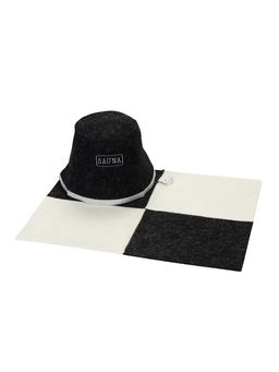 Набор для бани в пакете "Сауна" (шапка, коврик)