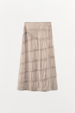 LACE PLEATED SKIRT - Zara фото 4