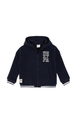 Erkek _ocuk Lacivert Kap__onlu Sweatshirt