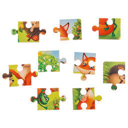Пазл «Лесные зверята», 9 деталей