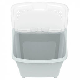 Контейнер для продуктов 10,5л, 33,7х23,8х21,7см, откидная крышка с отверстиями, полипропилен, серый (Россия) - Домашняя мода фото 5