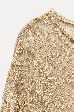 METALLIC THREAD KNIT TOP - Zara фото 8