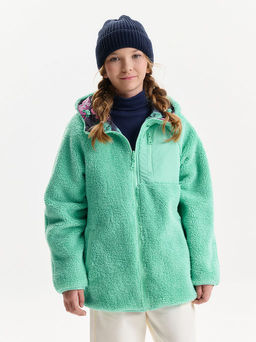 PELICAN, двусторонняя ветровка для девочек, Серый