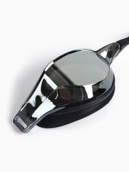 Очки для плавания ONLYTOP, набор носовых перемычек, чёрные, зеркальные