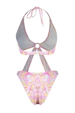 Cicek Desenli V Yaka High Leg Mayokini TBESS23MA00025