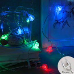 Гирлянда 4 м 20 LED / NEW17 /уп 100/разноцветный732302
