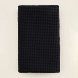 Полотенце вафельное SL HOME: Linen «Дарк Маре», 40×70 см, чёрное