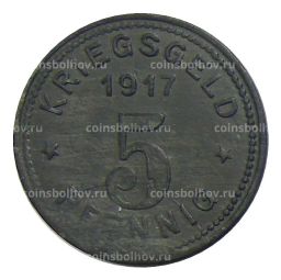 5 пфеннигов 1917 года Германия  Нотгельд Виттен
