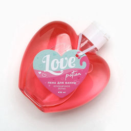 Пена для ванны Love potion, 430 мл, аромат клубничного зелья, Чистое счастье