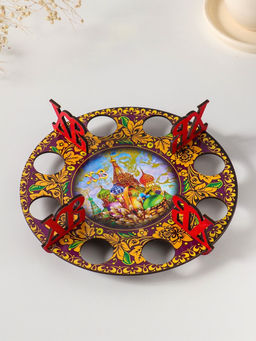 Подставка для 8 яиц Собор с хохломой, под кулич