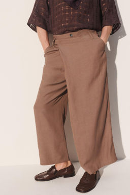 PANTAL?N CRUZADO RELAXED FIT / Gris topo - Zara фото 2