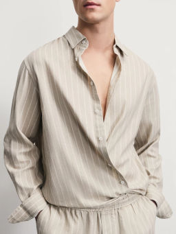 Рубашка relax fit со льном / Zarina