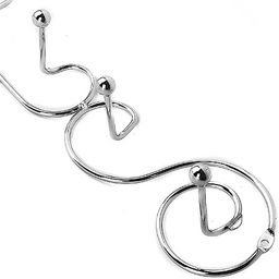 1452 Вешалка - крючок настенная металл (6кр)(х100) - Mayer&boch фото 2