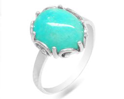 Кольцо из серебра амазонит, СПН4049