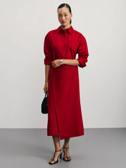 Юбка миди на запах с содержанием вискозы / Zarina  фото 6