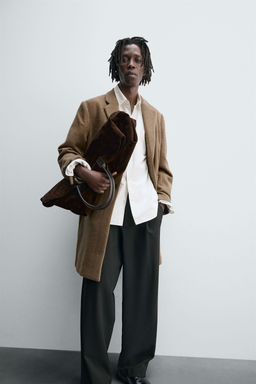 REGULAR FIT WOOL COAT - Zara фото 7