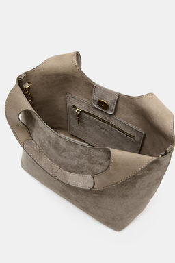 LEATHER MINI TOTE BAG - Zara фото 8