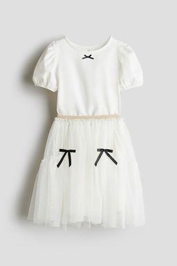 Conjunto de top y falda de tul