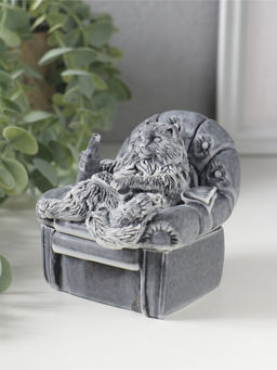 Шкатулка "Кот в кресле", 8см