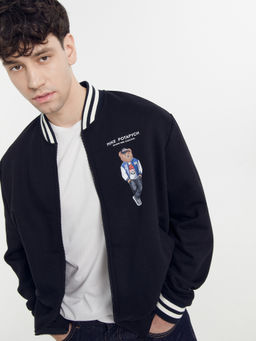 Толстовка мужская черная с печатью черный +печать 121187/1 - Mark formelle фото 2