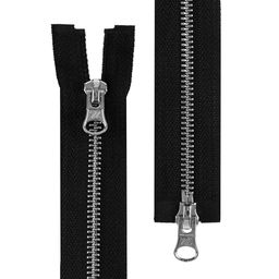 Молния Металл никель ZBM двухзамковая 100 см Тип 5 10 шт разъёмная BLITZ ЧЕРНЫЙ №310