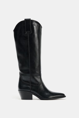 COWBOY KNEE-HIGH BOOTS - Zara фото 5