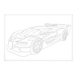 Скетчинг акварелью «Гоночные машины»