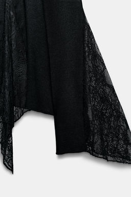 TOP COMBINADO ENCAJE / Negro