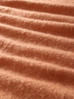 Плед с бахромой «Этель» Teracotta, 130×160 см, коричневый