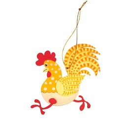 Елочная игрушка ручной работы - Петушок - Idh фото 2