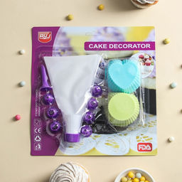 Набор кондитерский, 15 предметов: 8 насадок, 6 формочек, кондитерский мешок с адаптером - Simaland фото 6
