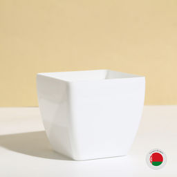 Цена за 2 шт. Кашпо для цветов, 13×13 см, 1.5 л, пластик, белое