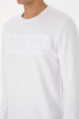 Erkek Beyaz Basic Sweatshirt - U.s. polo assn фото 7