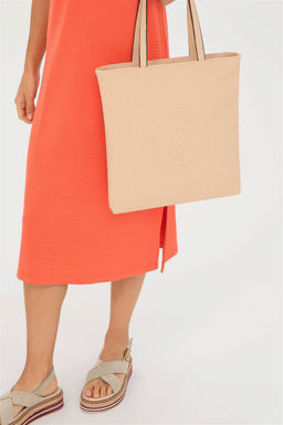 U. S. Polo Assn / Женская бежевая сумка через плечо - U.s. polo assn фото 2