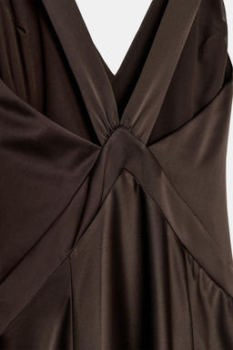 ZW COLLECTION LIMITED EDITION LONG SATIN DRESS - Zara фото 7
