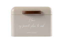 Хлебница, 20х20х14 см, металл/дерево, квадратная, бежевая, Retro - Anna lafarg фото 2