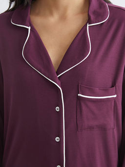 G?mlek Yaka Kad?n Pijama Tak?m