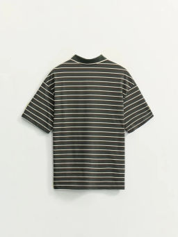 Футболка на молнии в полоску / Zarina фото 9