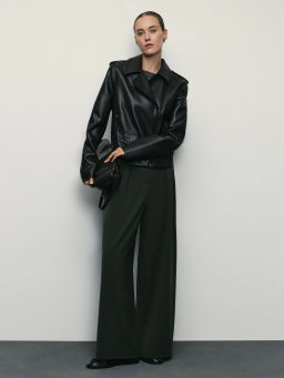 Широкие брюки с вискозой в составе / Zarina