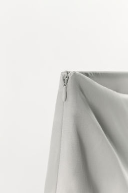 FALDA MINI LINO FLECOS / Gris - Zara фото 7