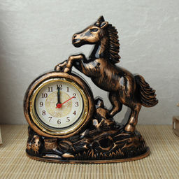 Цена за 1 шт. Часы статуэтка 12,2х4,5х15,5 см Лошадь / HX3211 /уп 120/ - Галеонтрейд фото 2