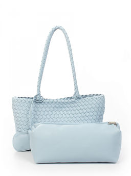 LACCOMA сумка СУ1056-голубой эко кожа хлопок
