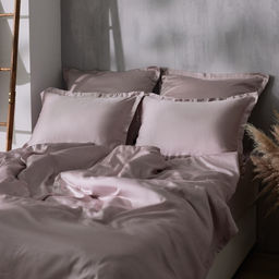 Простыня 1.5 спальная SL Home Tencel, 160×235 см, пудра, тенсель