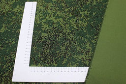 Саржа Камуфляж пиксельный, ВИД 3, ш.1.5м, хлопок-100%, 260гр/м.кв - Купава фото 3