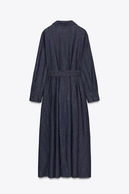 ZW COLLECTION DENIM BELTED DRESS - Zara фото 6