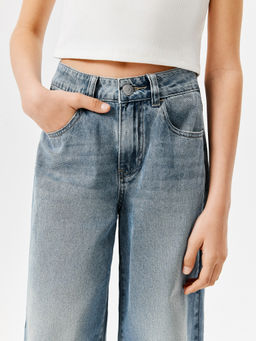 ACOOLA / Брюки джинсовые детские для девочек Como голубой  фото 6